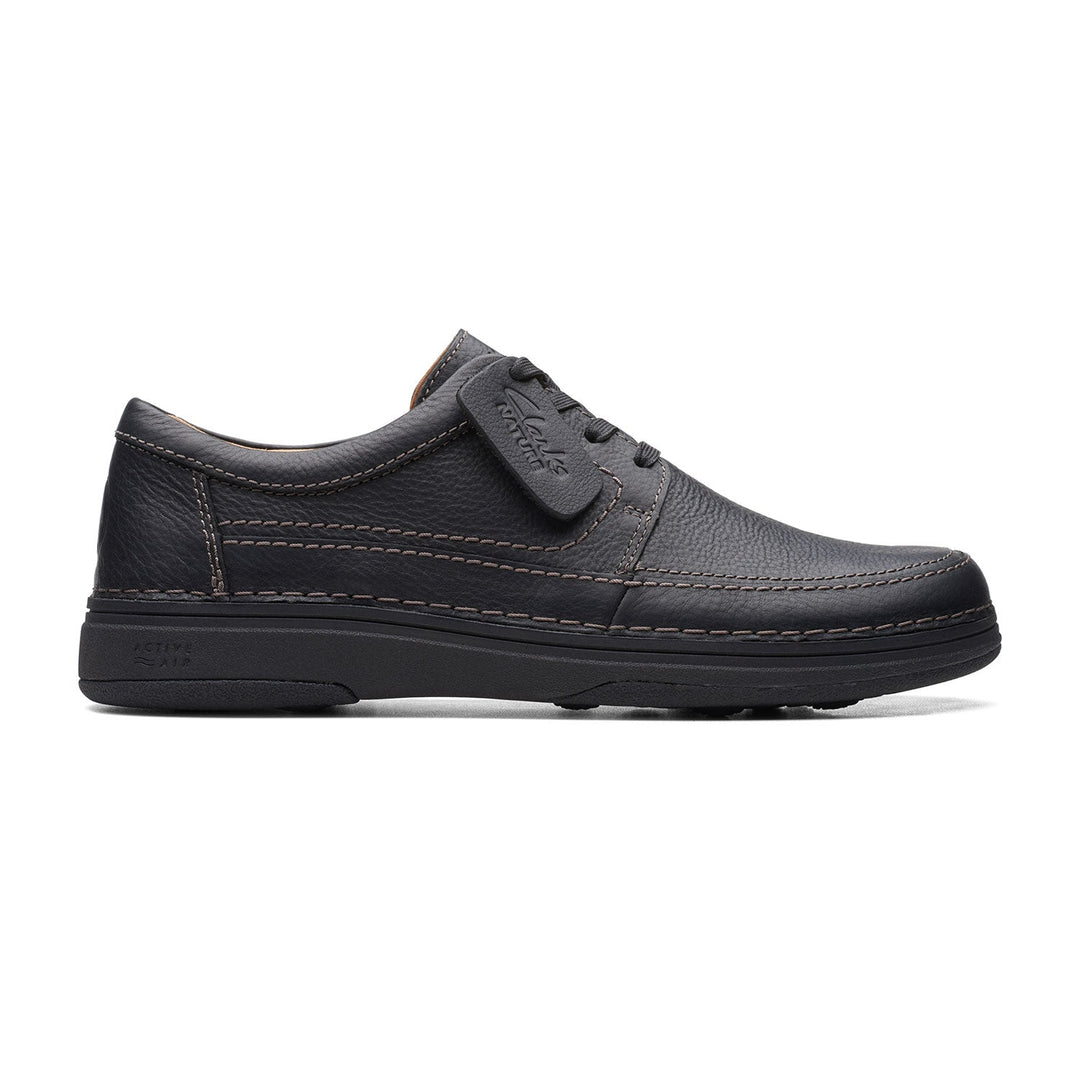 Mens - Nature 5 Lo Black Leather – Clarks Kuwait