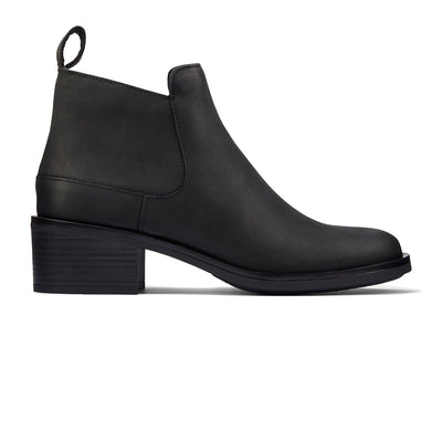Memi Zip Black Leather