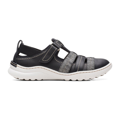 Teagan Step Black Leather