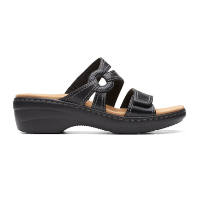 Merliah Coral Black Leather